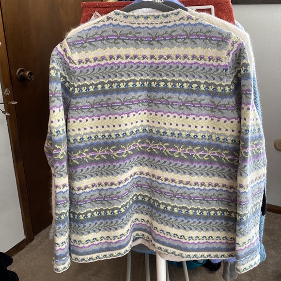 VINTAGE APPLESEEDS 100% cotton knit cardigan sweater. Size US petites small (SP) - Picture 10 of 10